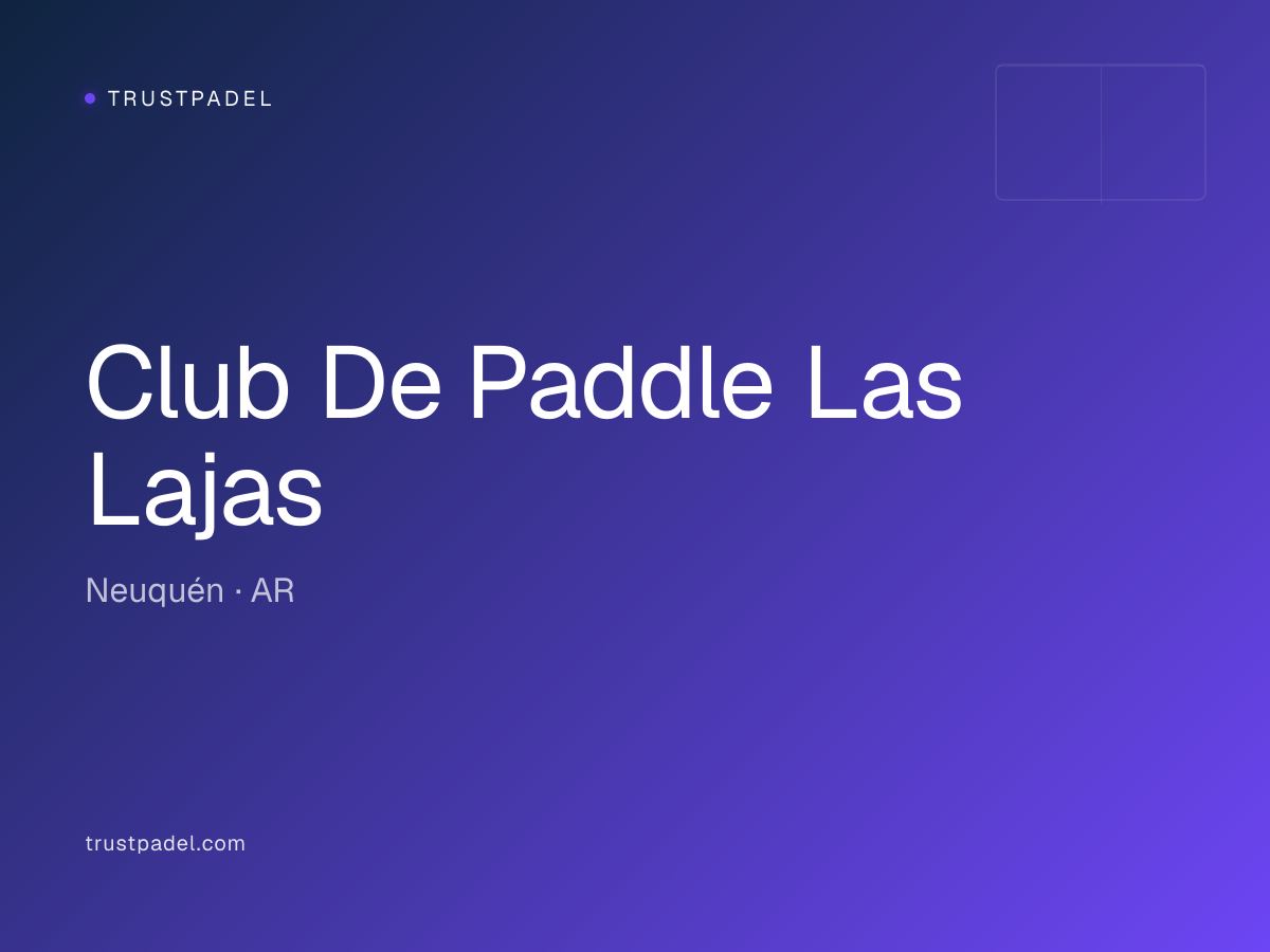 Club De Paddle Las Lajas padel club