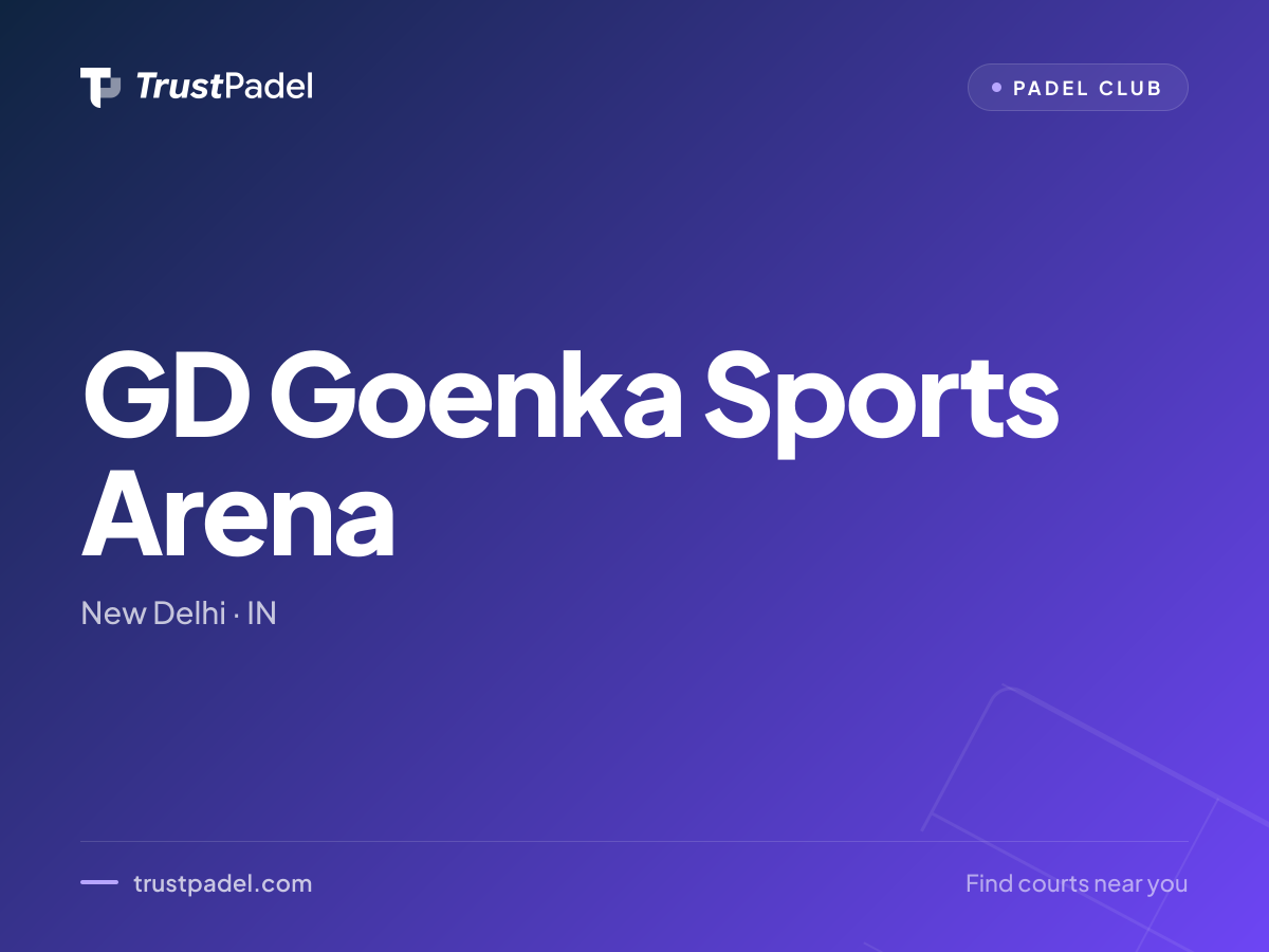 GD Goenka Sports Arena padel club