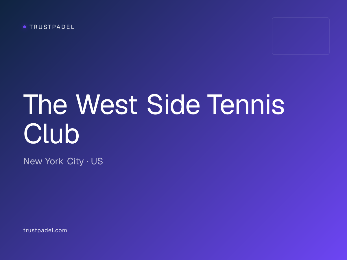 The West Side Tennis Club padel club