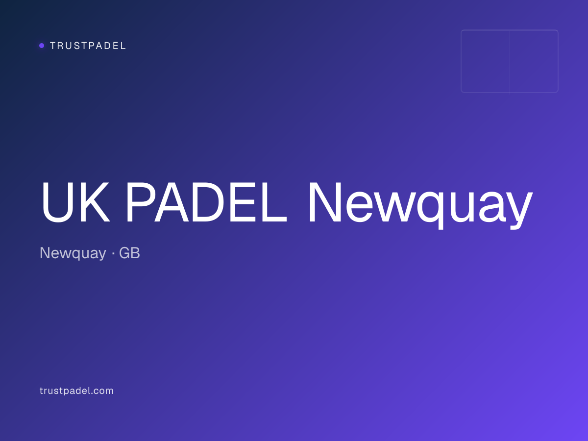 UK PADEL Newquay padel club