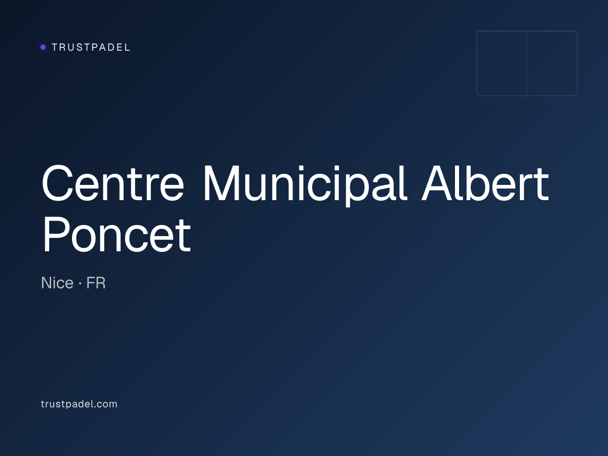 Centre Municipal Albert Poncet padel club
