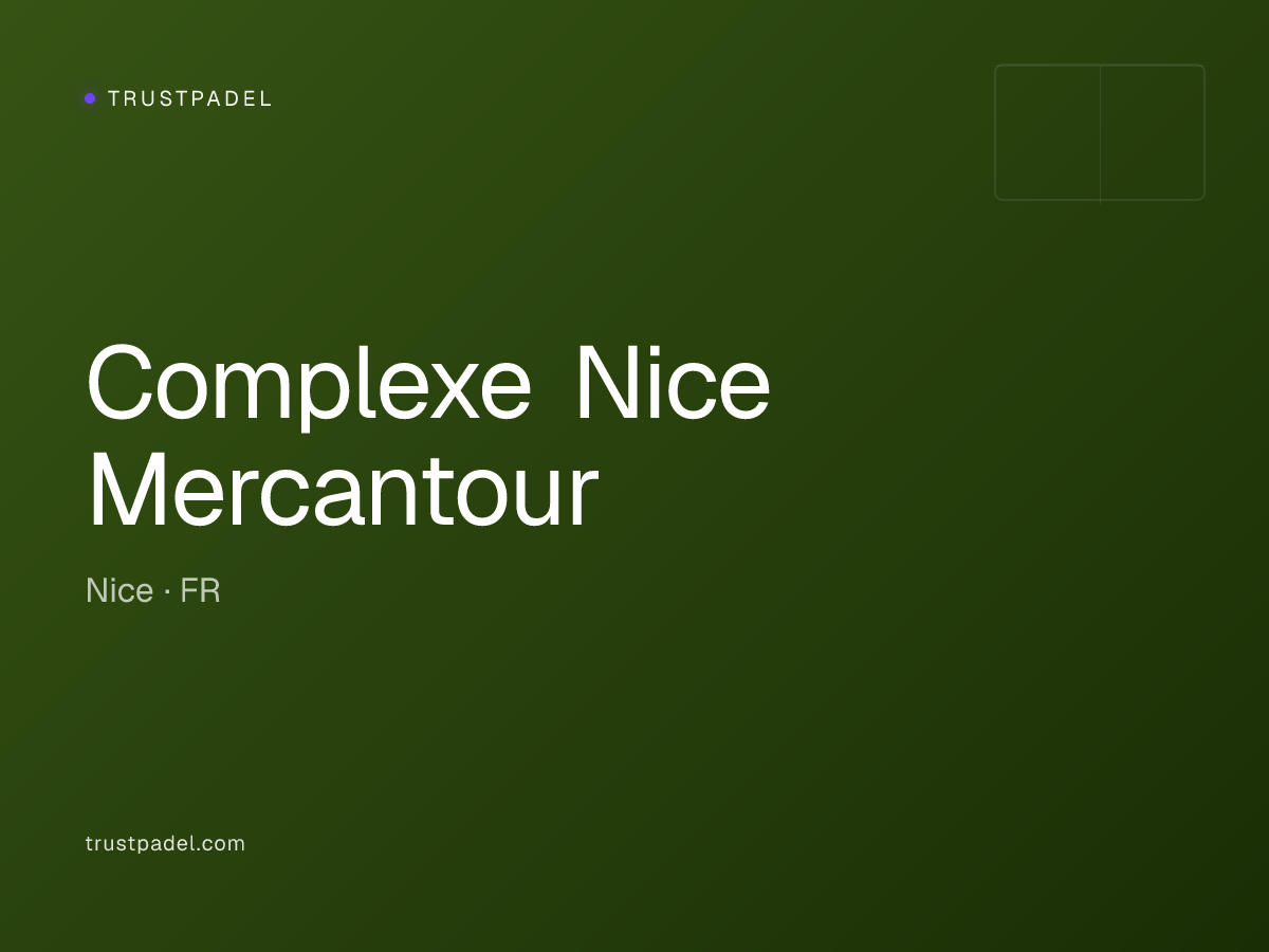 Complexe Nice Mercantour padel club