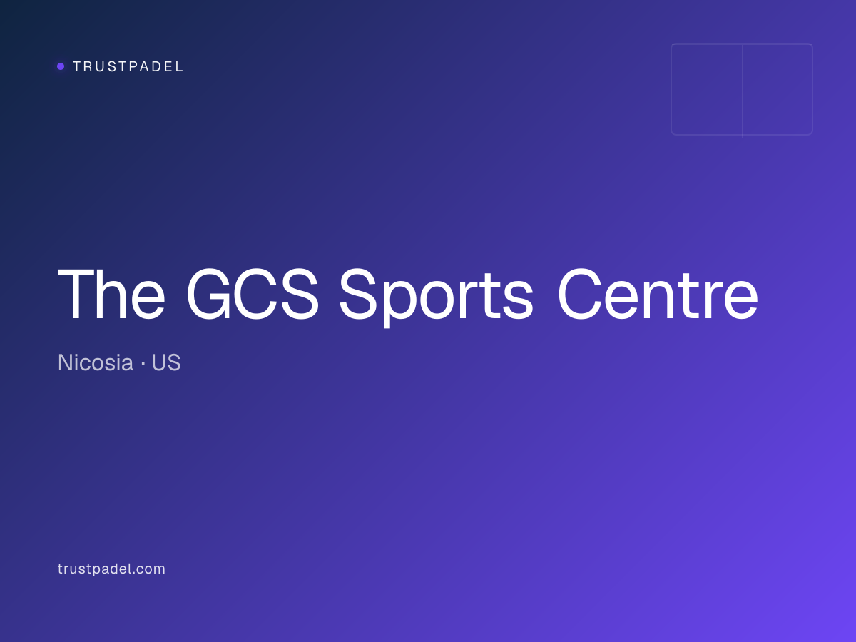 The GCS Sports Centre padel club
