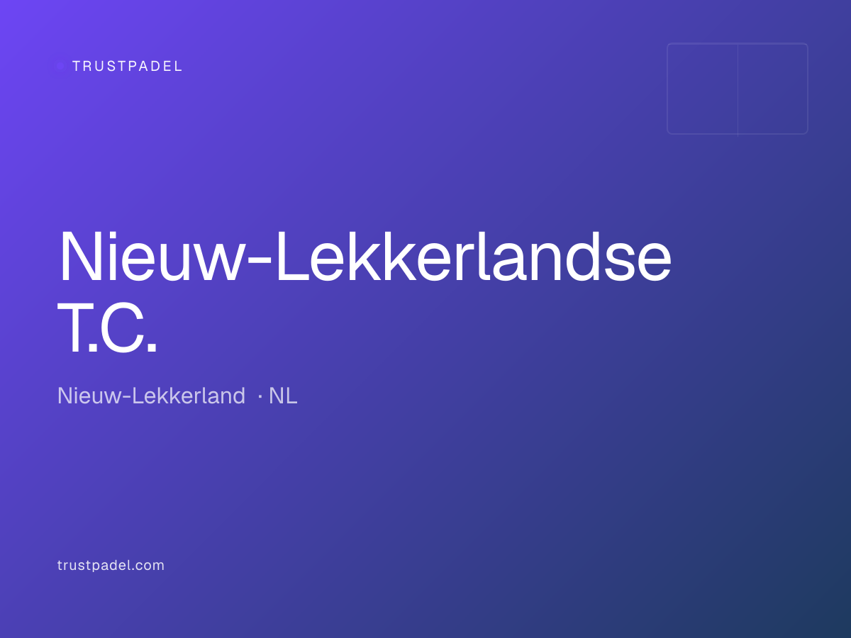 Nieuw-Lekkerlandse T.C. padel club