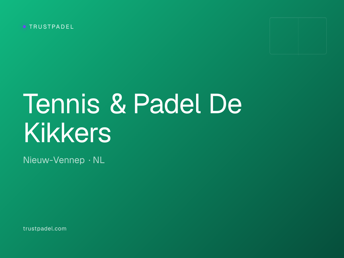 Tennis & Padel De Kikkers padel club