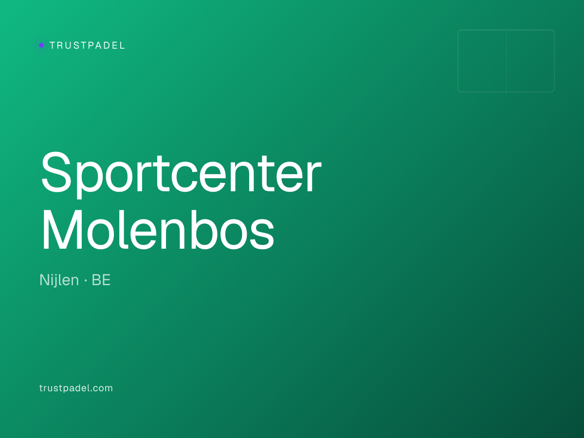 Sportcenter Molenbos padel club