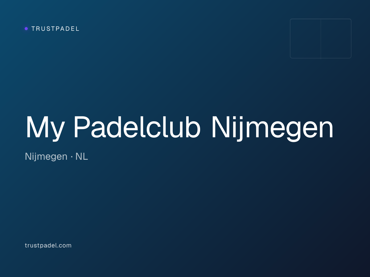 My Padelclub Nijmegen padel club