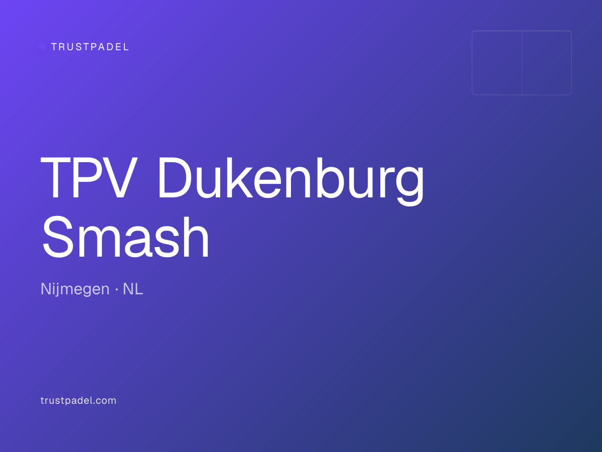 TPV Dukenburg Smash padel club
