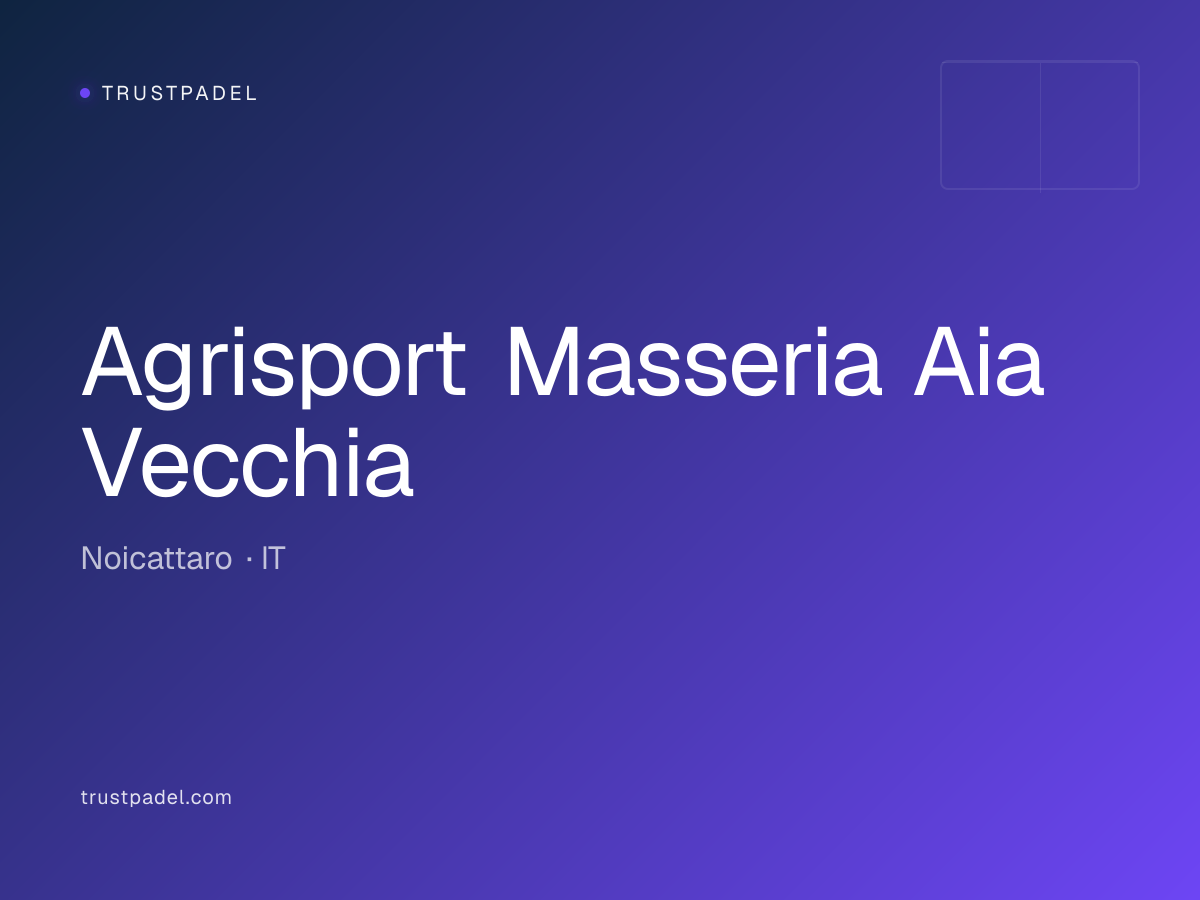 Agrisport Masseria Aia Vecchia padel club