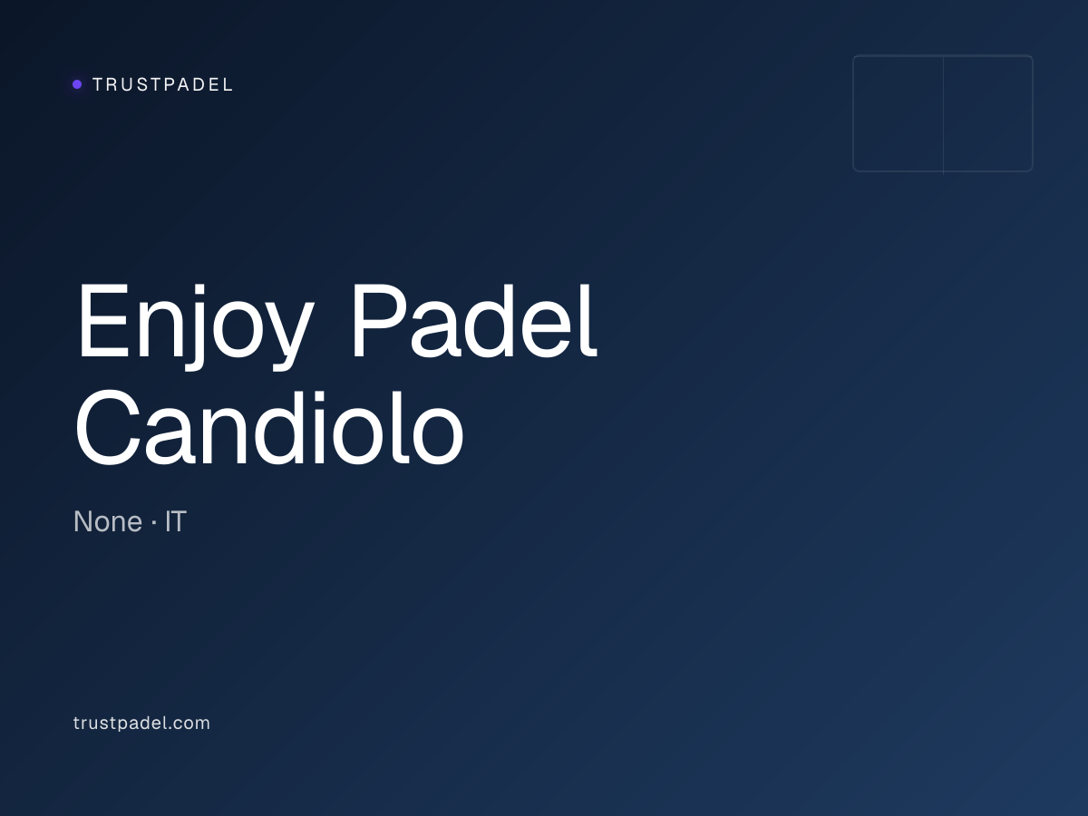 Enjoy Padel Candiolo padel club