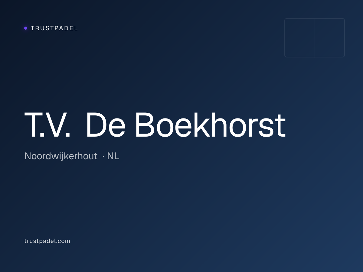 T.V. De Boekhorst padel club