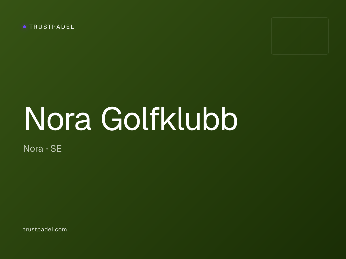 Nora Golfklubb padel club