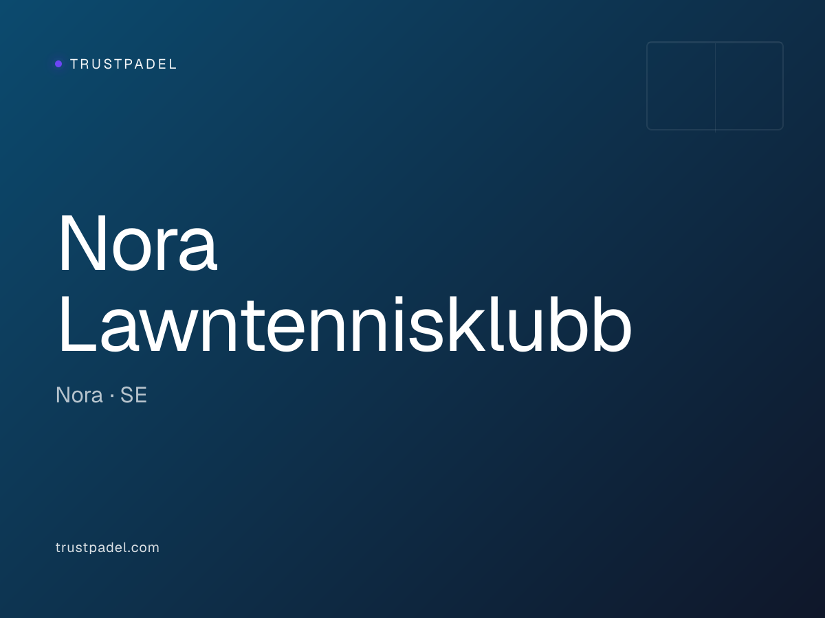 Nora Lawntennisklubb padel club