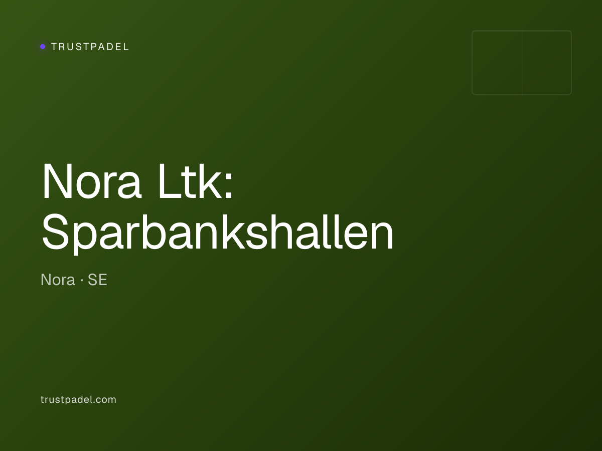 Nora Ltk: Sparbankshallen padel club