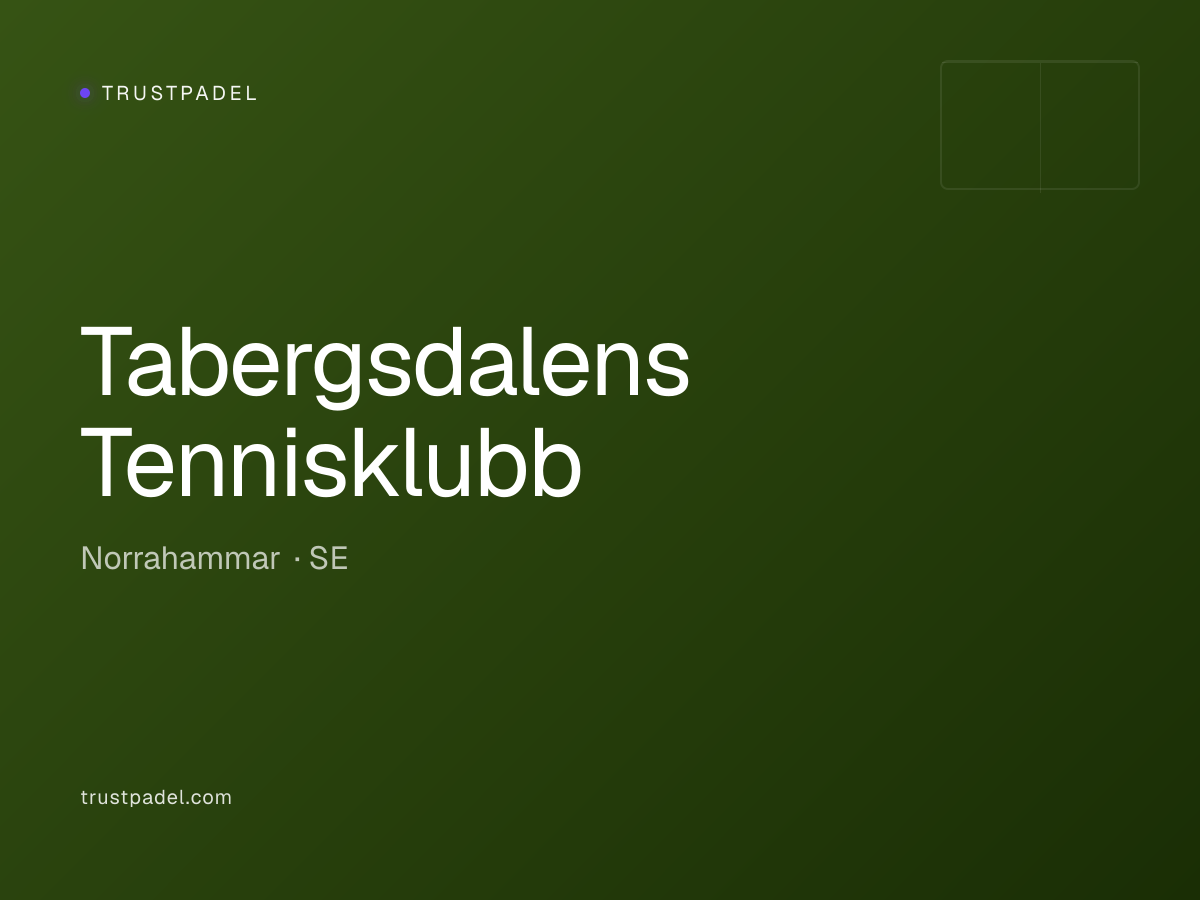 Tabergsdalens Tennisklubb padel club