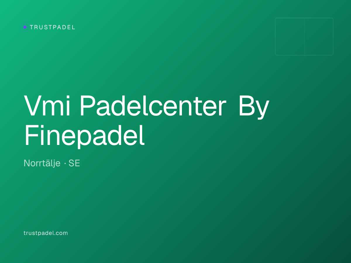 Vmi Padelcenter By Finepadel padel club