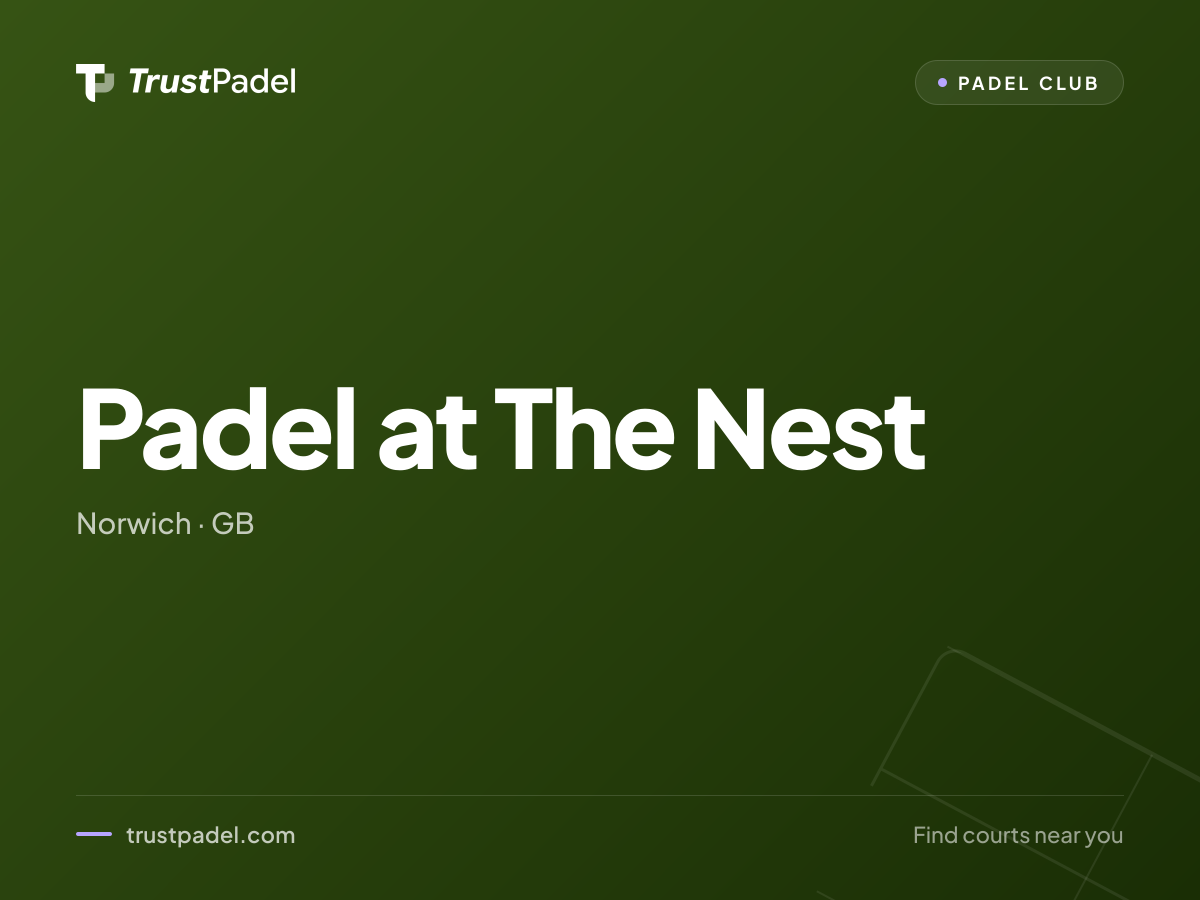 Padel at The Nest padel club