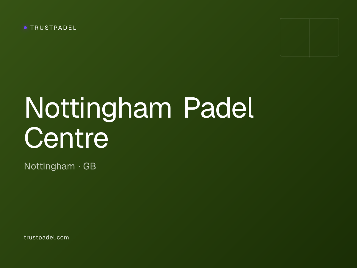 Nottingham Padel Centre padel club