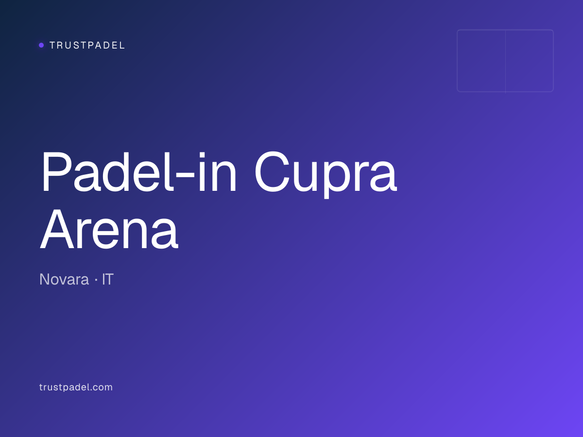 Padel-in Cupra Arena padel club