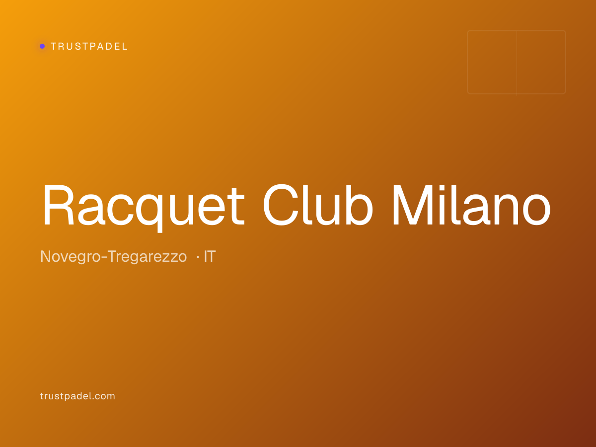 Racquet Club Milano padel club