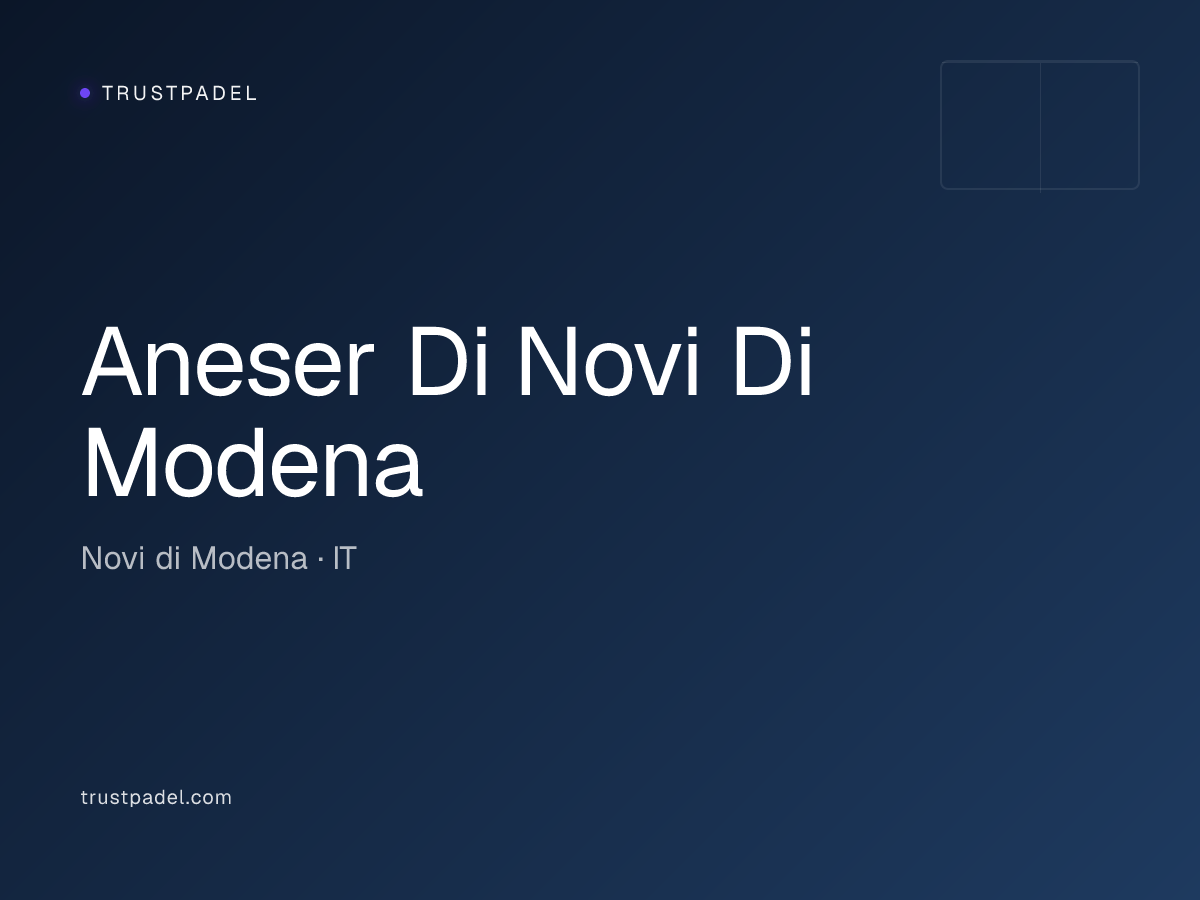 Aneser Di Novi Di Modena padel club