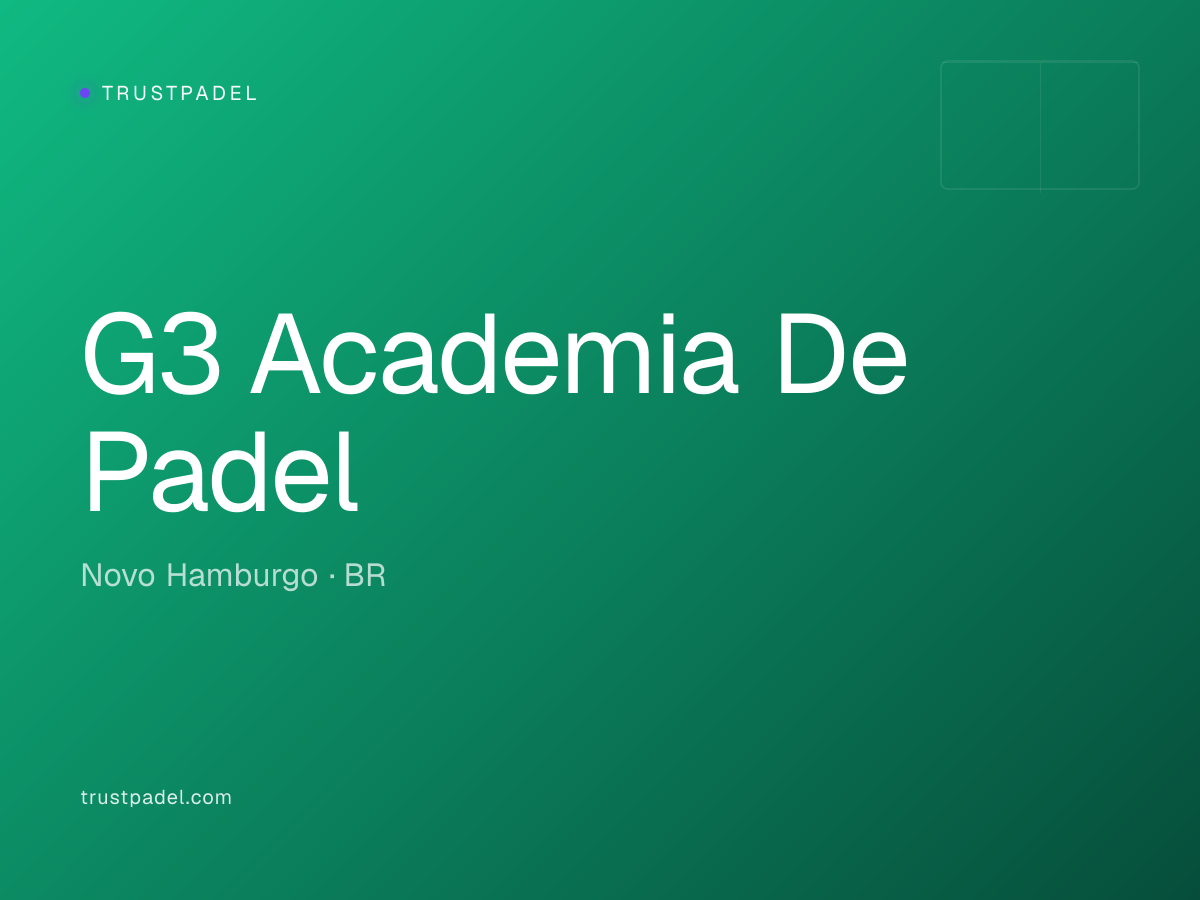G3 Academia De Padel padel club