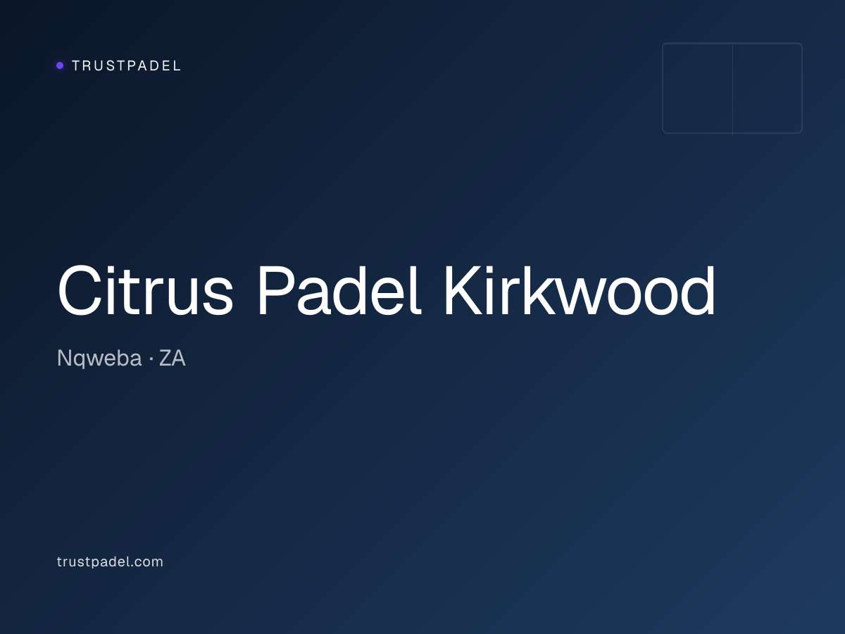 Citrus Padel Kirkwood padel club