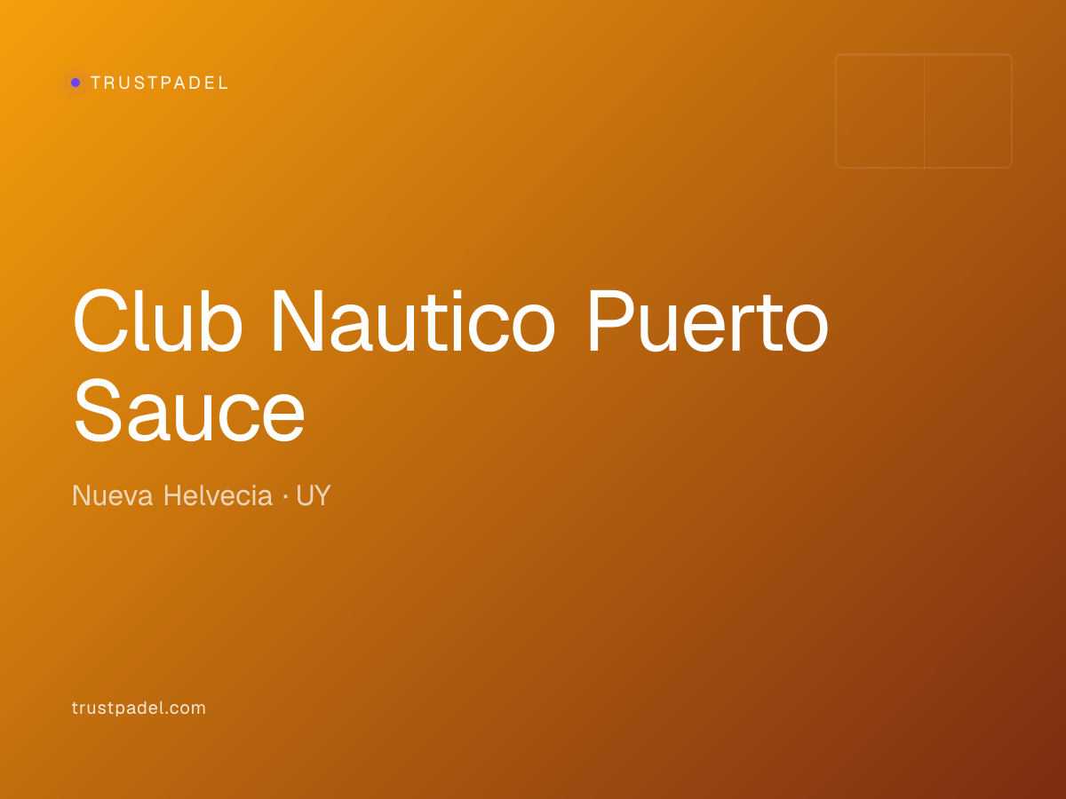 Club Nautico Puerto Sauce padel club
