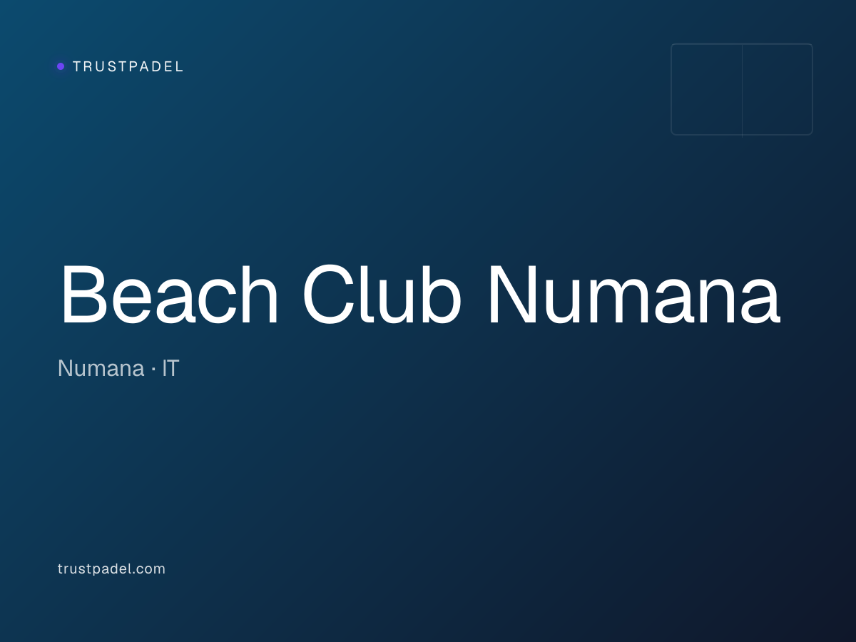 Beach Club Numana padel club