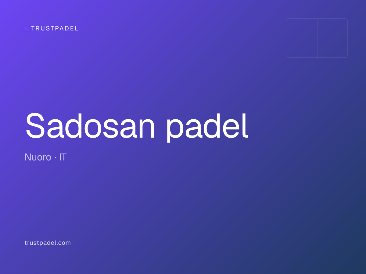 Sadosan padel padel club