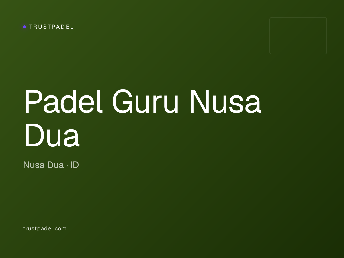 Padel Guru Nusa Dua padel club