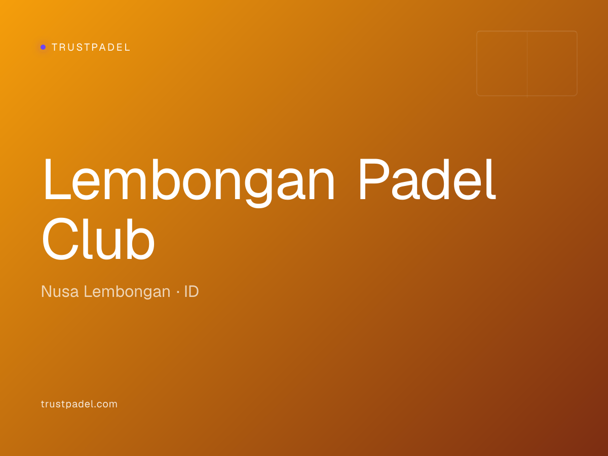 Lembongan Padel Club padel club