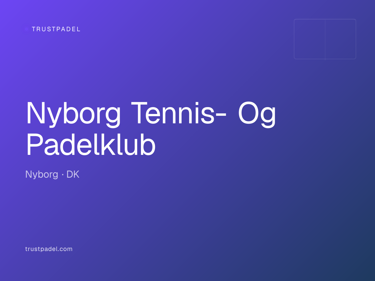 Nyborg Tennis- Og Padelklub padel club