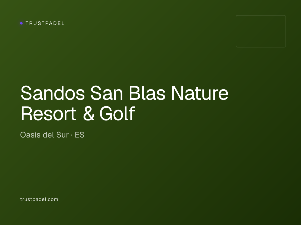 Sandos San Blas Nature Resort & Golf padel club