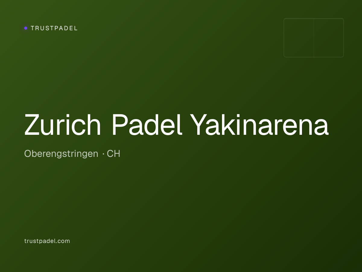 Zurich Padel Yakinarena padel club
