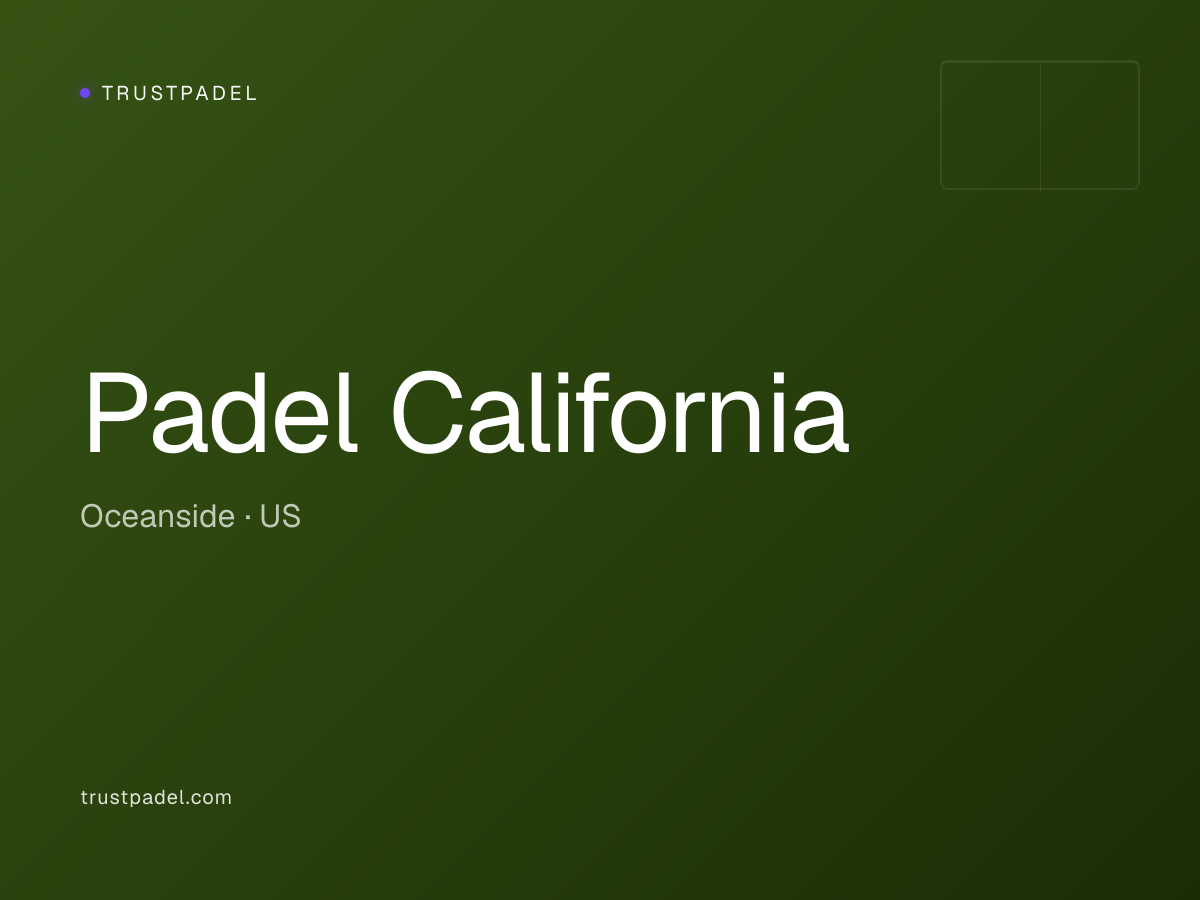 Padel California padel club