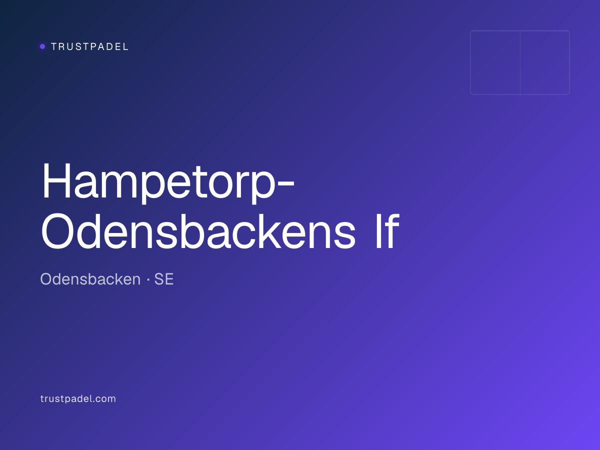 Hampetorp-Odensbackens If padel club