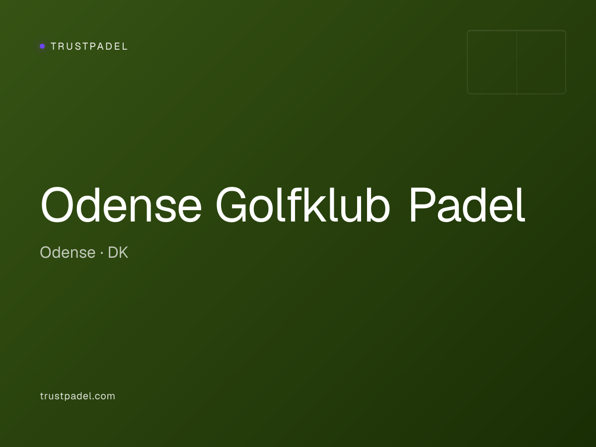 Odense Golfklub Padel padel club