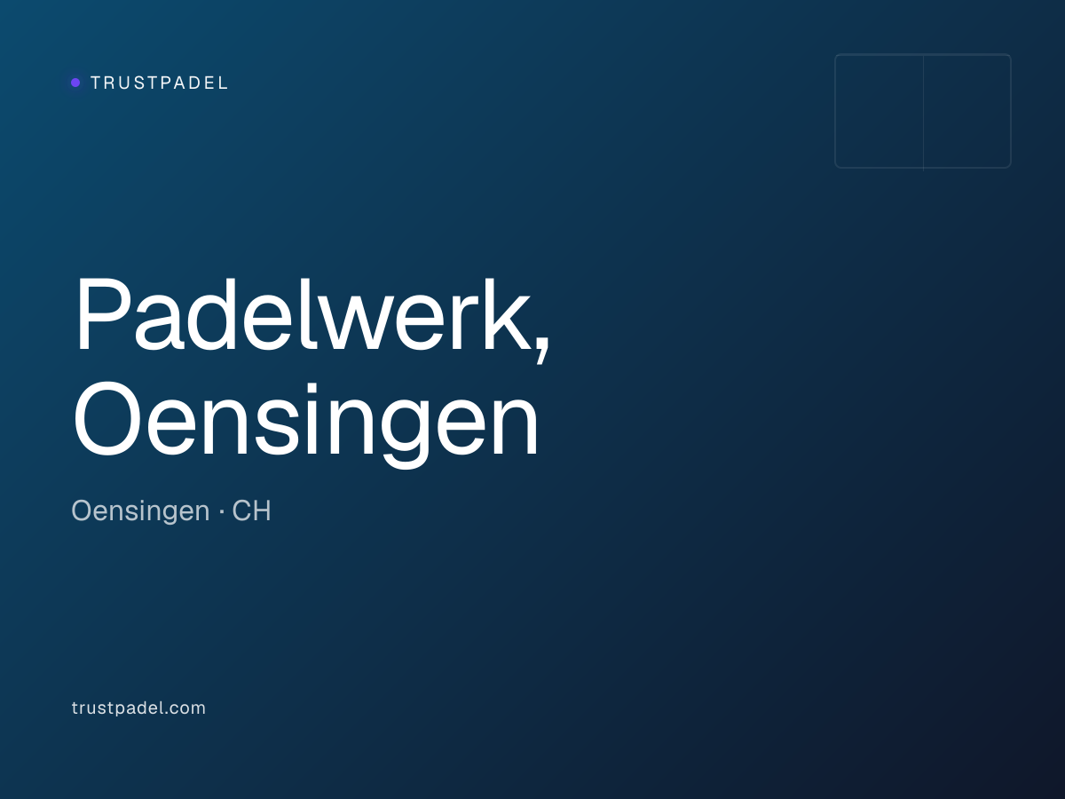 Padelwerk, Oensingen padel club