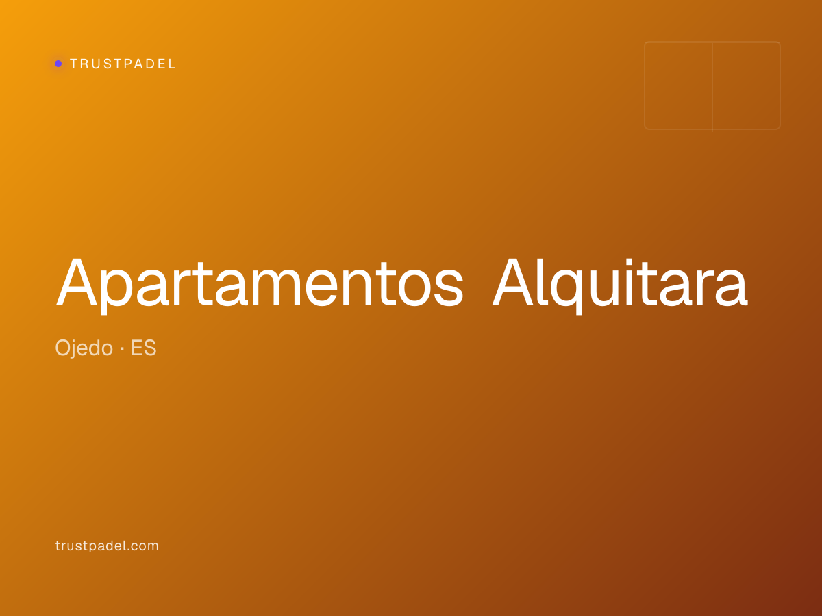 Apartamentos Alquitara padel club