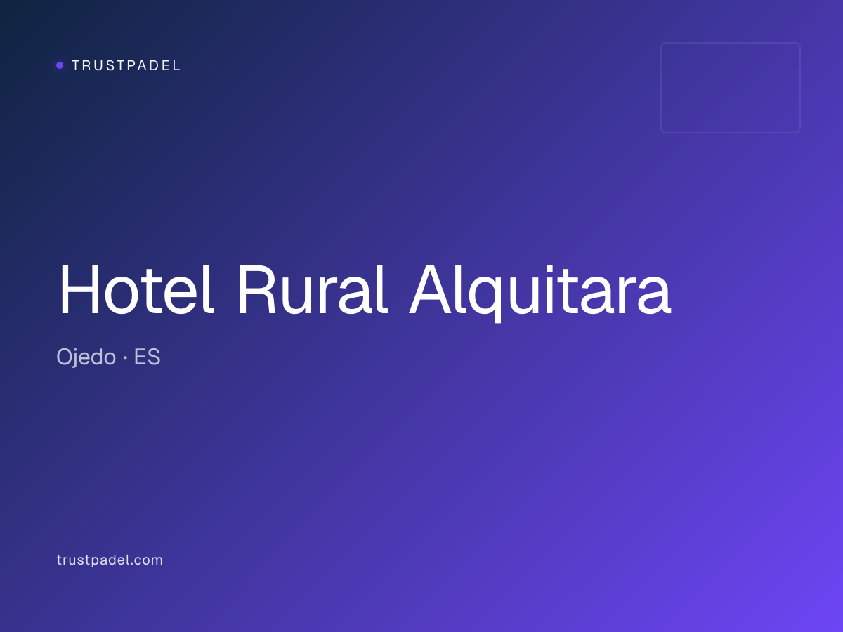 Hotel Rural Alquitara padel club