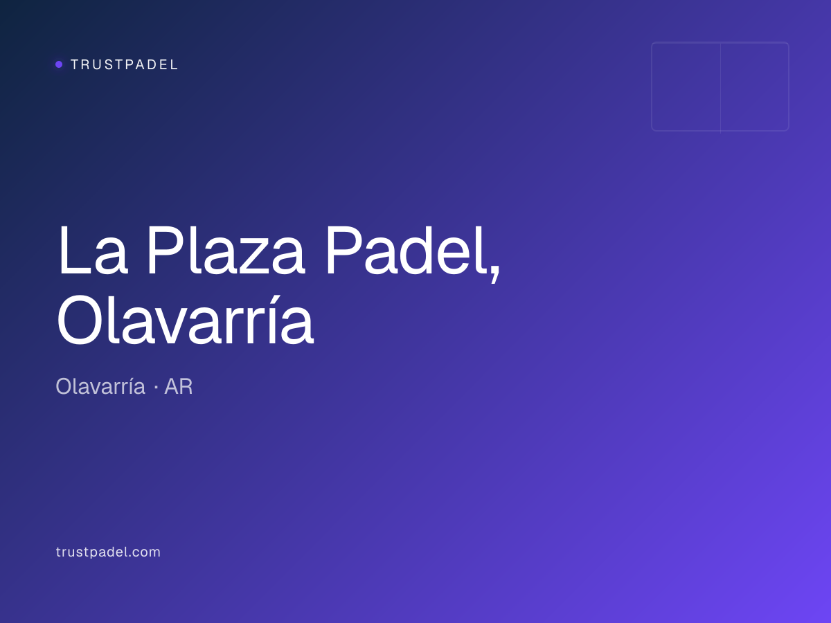 La Plaza Padel, Olavarría padel club