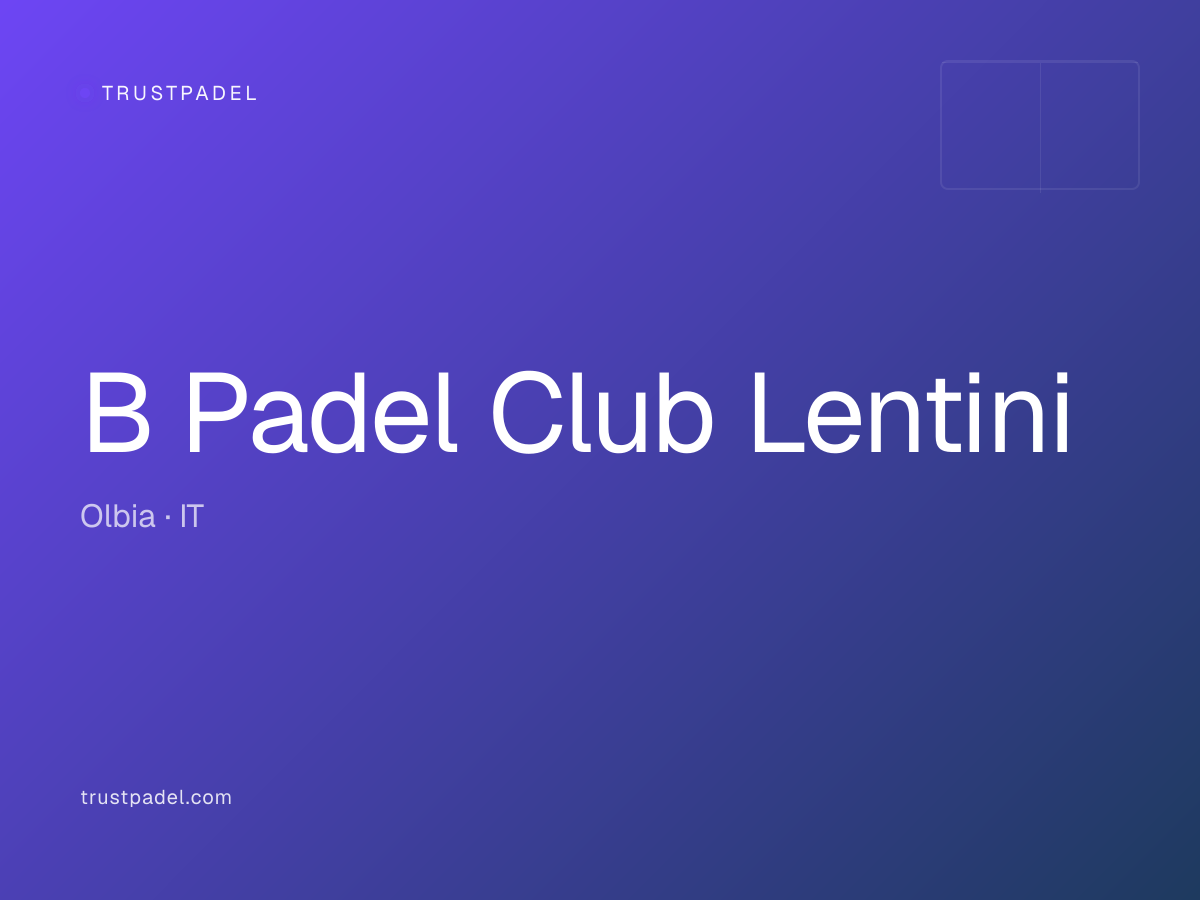 B Padel Club Lentini padel club