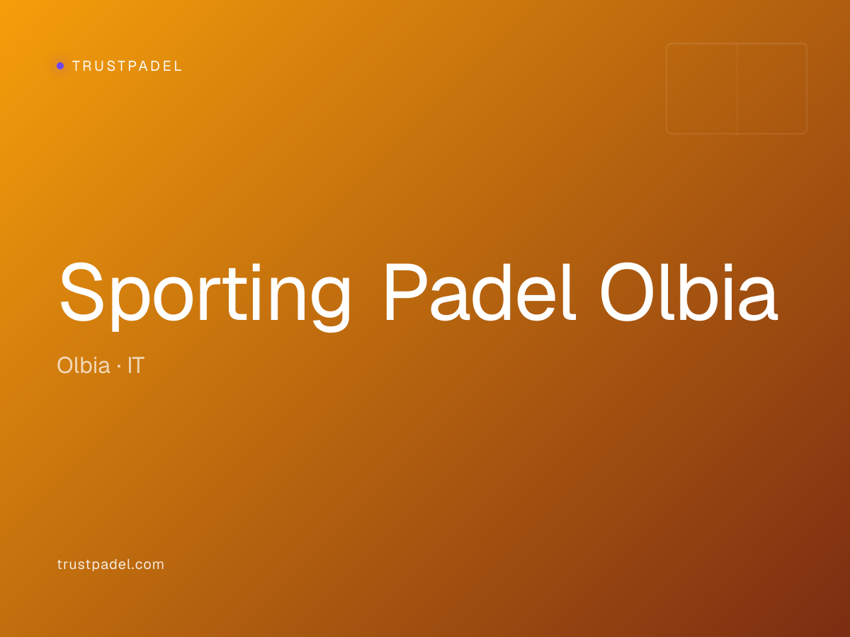 Sporting Padel Olbia padel club