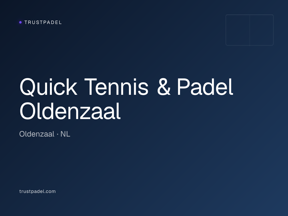 Quick Tennis & Padel Oldenzaal padel club