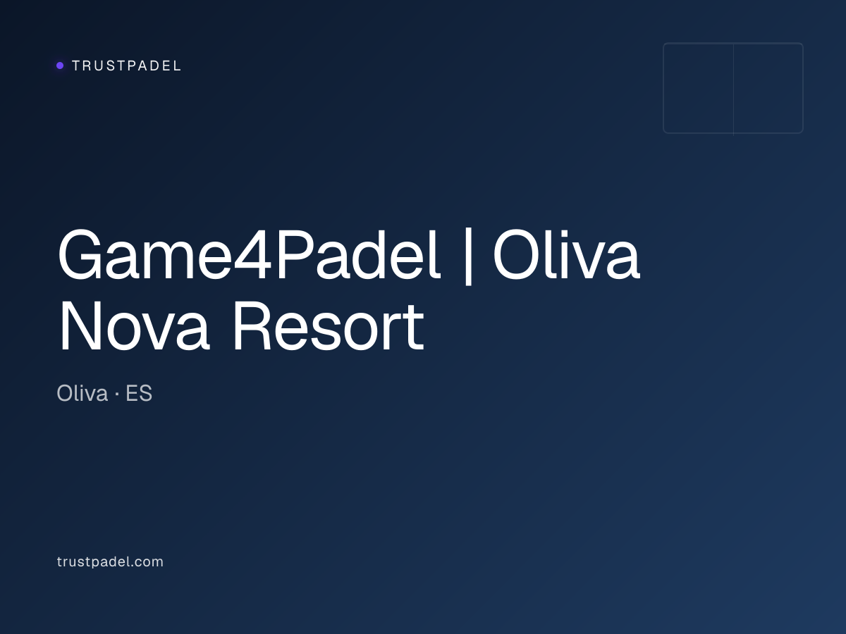 Game4Padel | Oliva Nova Resort padel club