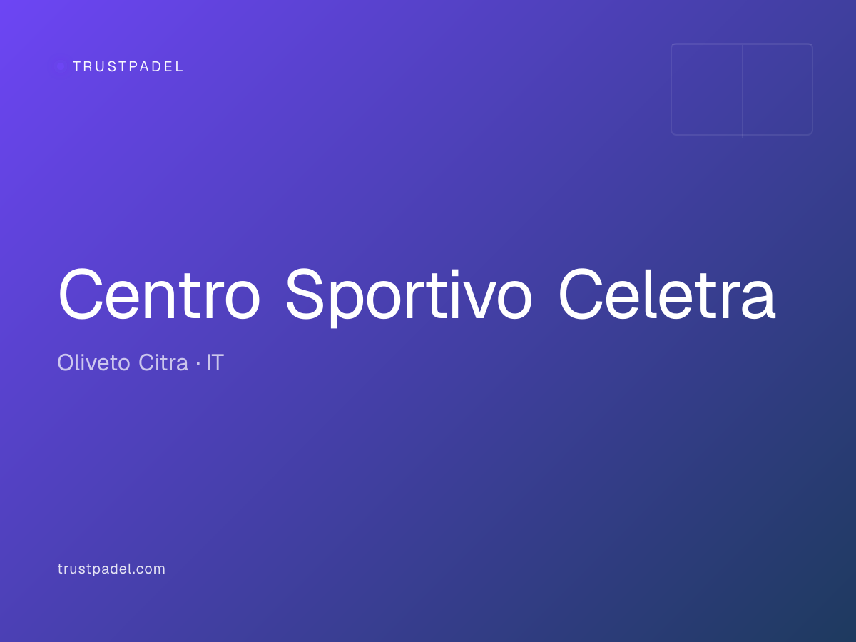 Centro Sportivo Celetra padel club