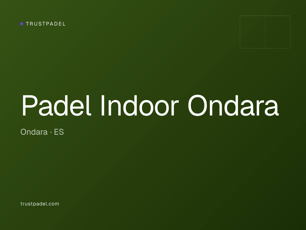 Padel Indoor Ondara padel club
