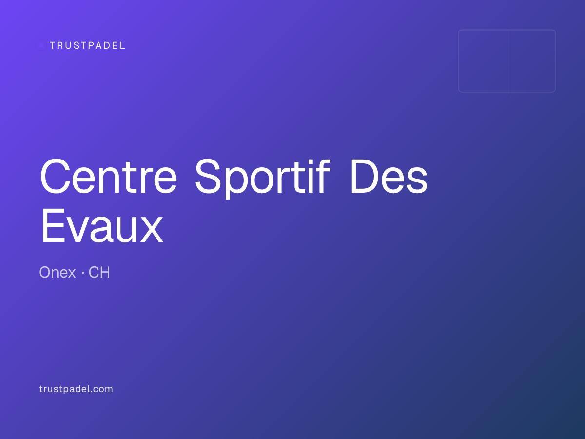 Centre Sportif Des Evaux padel club