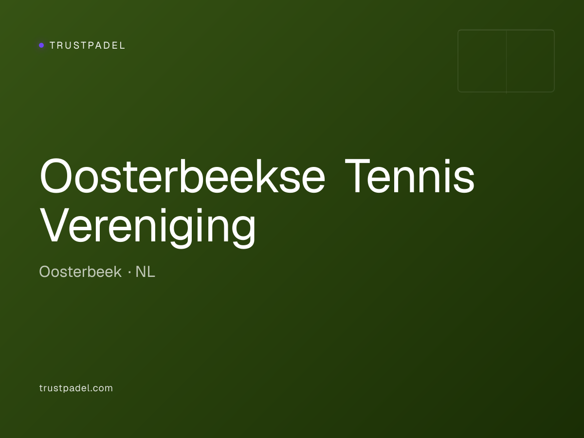 Oosterbeekse Tennis Vereniging padel club